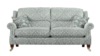Large 2 Seater Sofa. Grade B Fabric - Paris Damask Duck-Egg